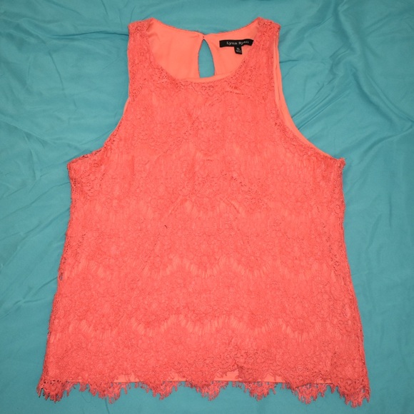 Coral Fringe Tank - Picture 1 of 3